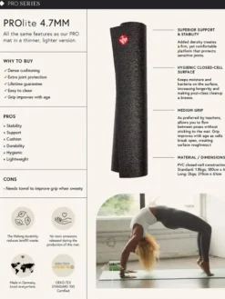Dansebutikken Måtter Til Yoga-Manduka sandfarvet PROlite måtte til yoga