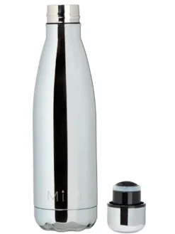 Dansebutikken Andet Til Yoga|Andet Til Gymnastik-Miin drikkeflaske 500ml - blank sølv look