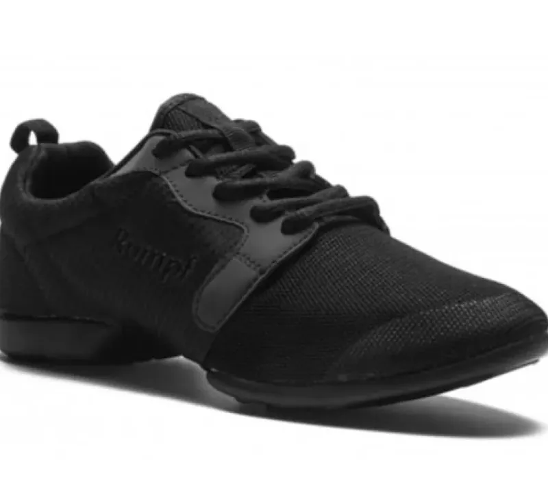 Dame Dansebutikken Sneakers Børn|Salsasko Damer-MOJO sort Rumpf sneaker til alt slags dans