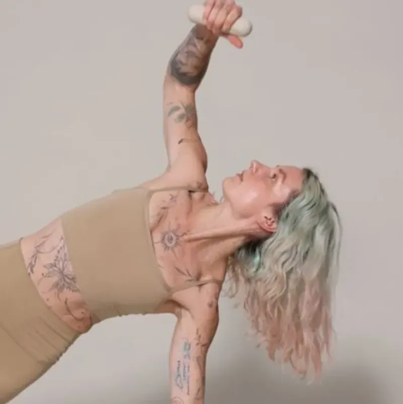 Dansebutikken Andet Til Yoga-Moonchild sandfarvet vægte