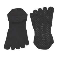 Dansebutikken Andet Til Yoga-Moonchild sorte toe socks til yoga