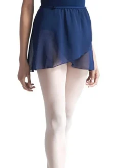 Børn Dansebutikken Gymnastikkjole Piger|Ballet Underdele Børn-Navy chiffon skirt børn Capezio