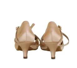 Dame Dansebutikken Salsasko Damer|Latinsko Damer-Peach satin latinsko Mia International dansesko