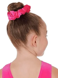 Dansebutikken Gymnastik Hårtilbehør|Hår Accessories-Pink velour hårelastik