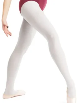 Dame Dansebutikken Strømpebukser Til Ballet|Ballet Trikot Børn-Pridance ballet trikot hvid microfiber - 3 PAR DKK 160