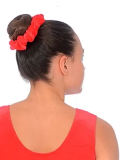 Dansebutikken Gymnastik Hårtilbehør|Hår Accessories-Rød velour hårelastik