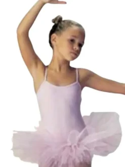 Børn Dansebutikken Balletkjole Piger-Rosa tutudragt Seré med 4 lag tyl