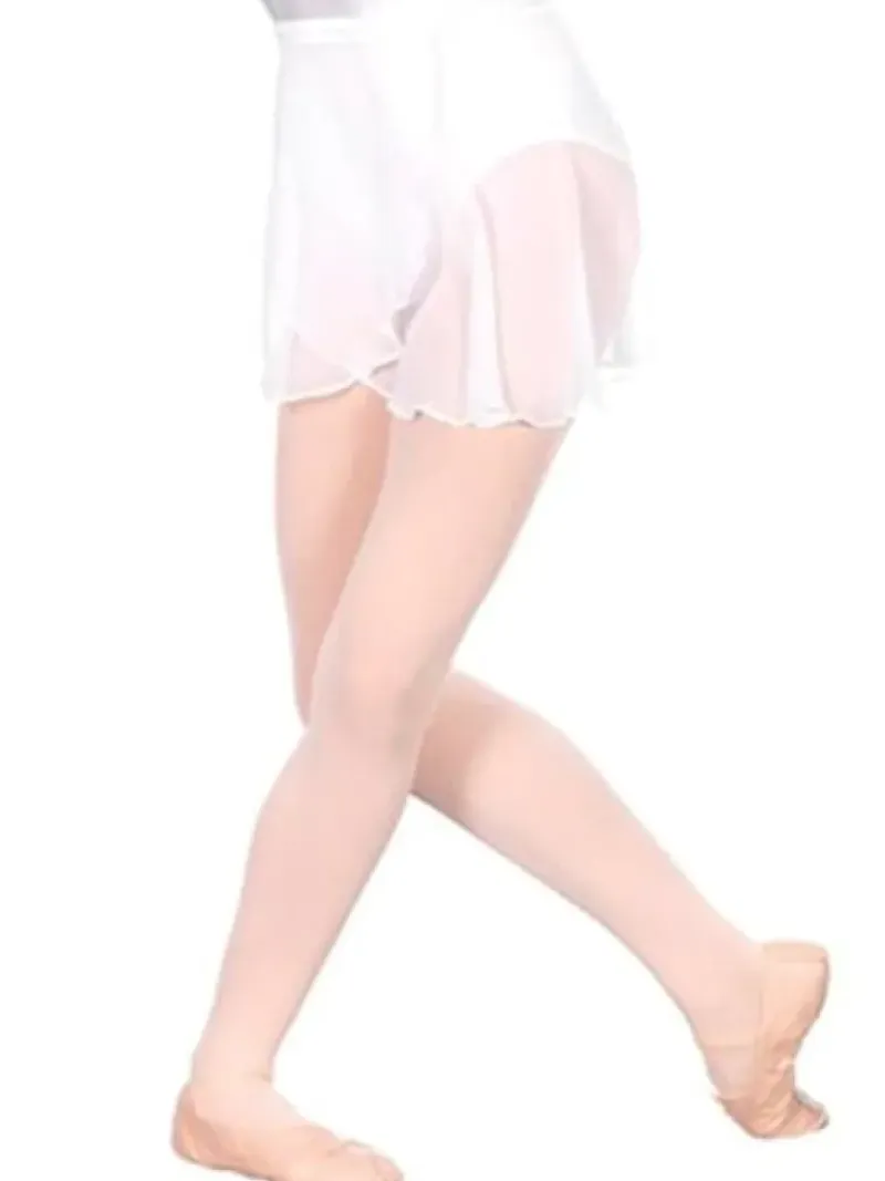 Børn Dansebutikken Underdele Piger|Gymnastikkjole Piger-Seré hvid chiffon slå om skirt piger