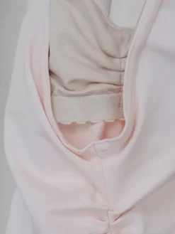 Dame Dansebutikken Dragter Damer|Balletdragter Damer-Seré rosa dragt m. rynkedetaljer og justerbare stropper