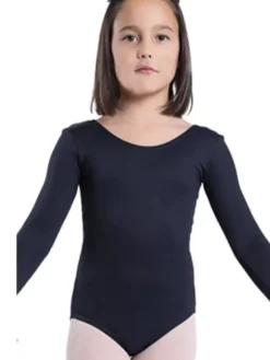 Børn Dansebutikken Dragter Piger|Balletdragter Børn-Seré sort dragt m.lang ærme ballet/gymnastik