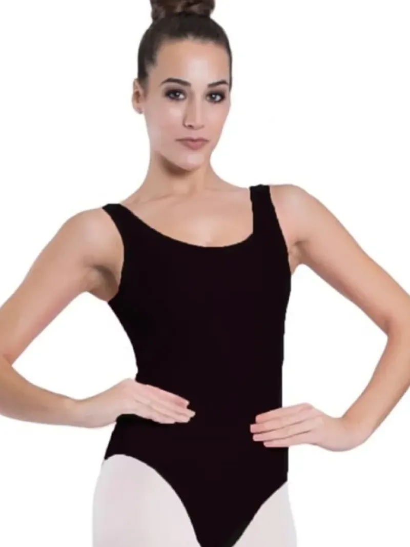 Dame Dansebutikken Dragter Damer|Balletdragter Damer-Seré sort dragt u.ærmer ballet/gymnastik