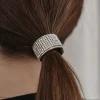 Dansebutikken Rhinsten/smykker|Hår Accessories-Sølv rhinsten hårtårn med elastik