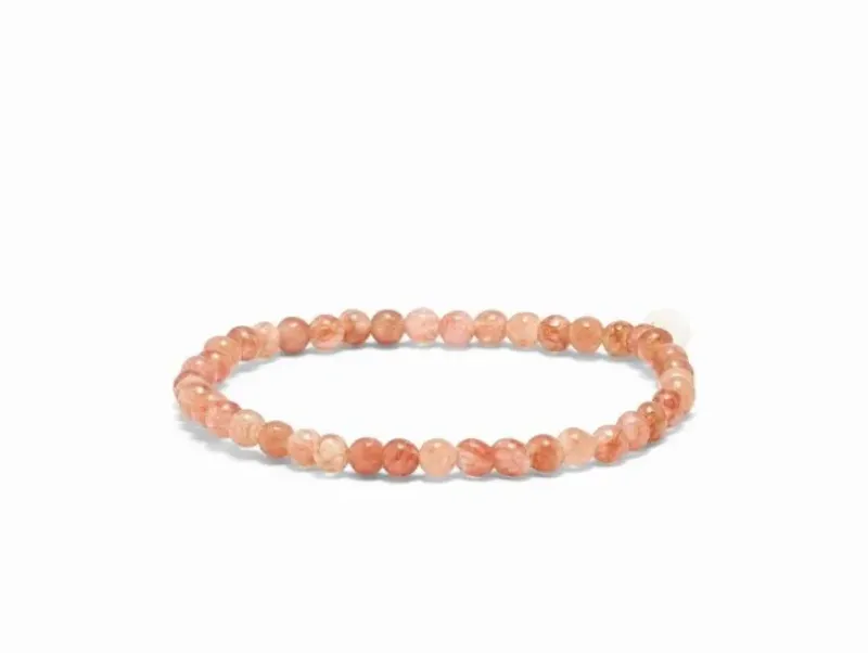 Dansebutikken Andet Til Yoga-SOÏ armbånd 4mm - sunstone