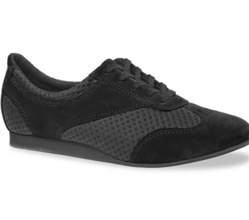 Dame Dansebutikken Swingsko Damer|Linedance Sko Damer-Sort dansesneakers vario pro med fuld sål