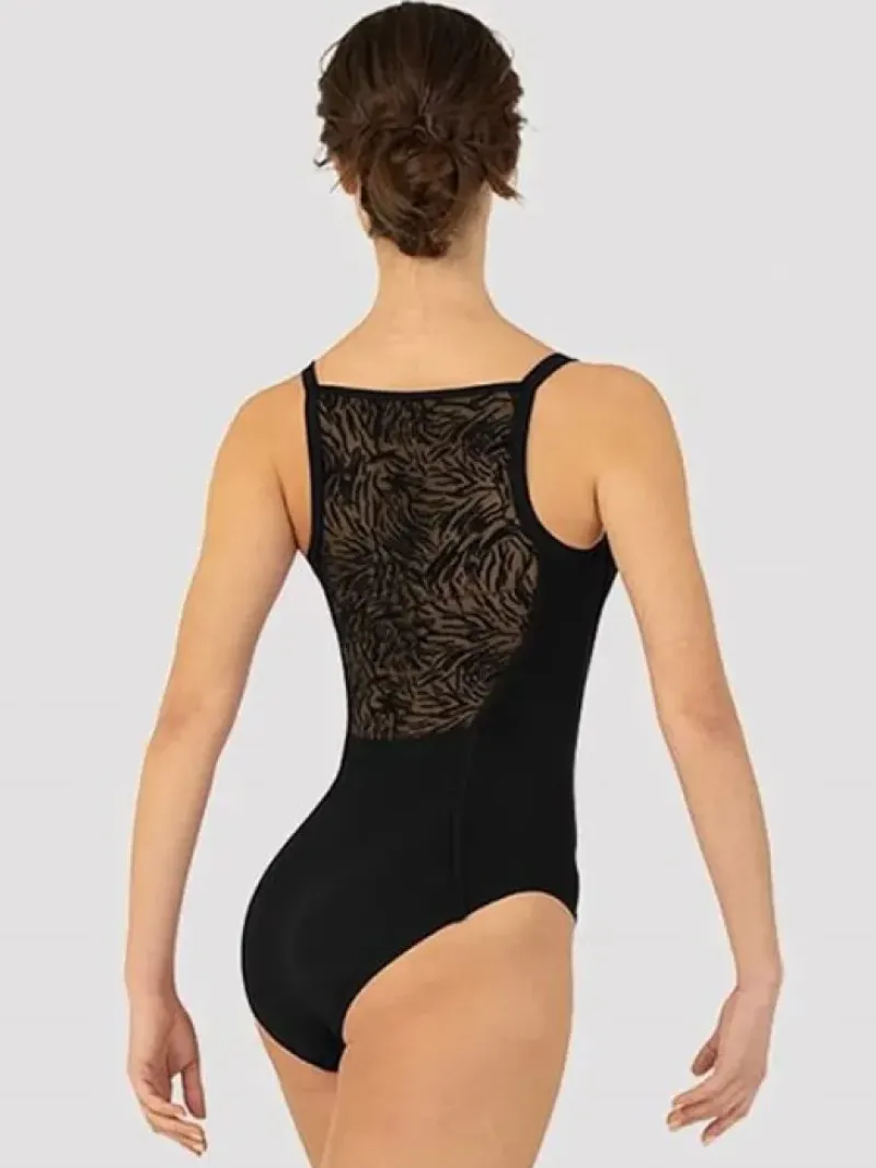 Dame Dansebutikken Dragter Damer|Balletdragter Damer-Sort dragt med smukke mesh detaljer Bloch