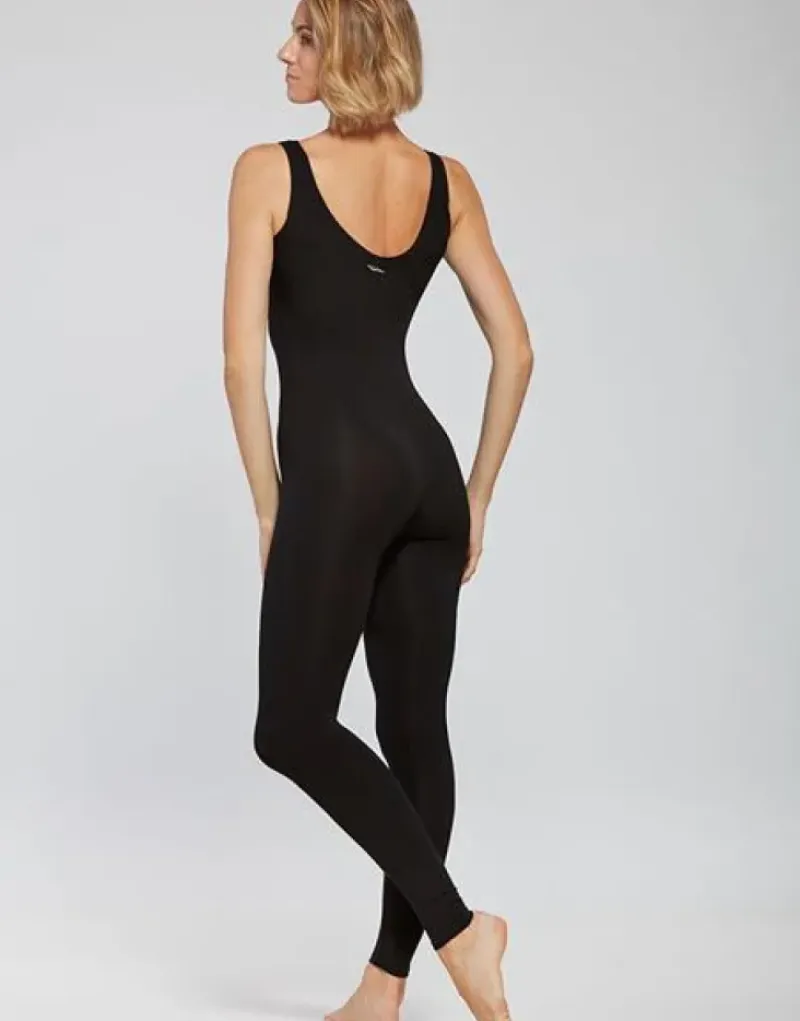 Dame Dansebutikken Pilates Heldragter|Heldragter Til Yoga-Sort heldragt med bredde stropper