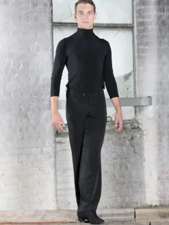 Dansebutikken Dansetøj Herrer-Sort herre dansebuks med vidde i benene - Ready4dance