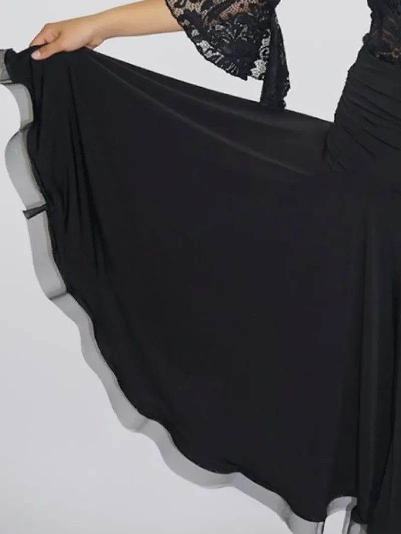 Dame Dansebutikken Danseunderdele Damer-Sort standard nederdel til damer - Ready4dance