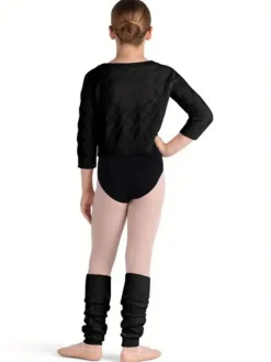 Børn Dansebutikken Ballet Underdele Børn-Sort striktrøje i bomuld til piger Bloch