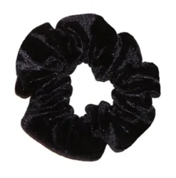 Dansebutikken Gymnastik Hårtilbehør|Hår Accessories-Sort velour hårelastik