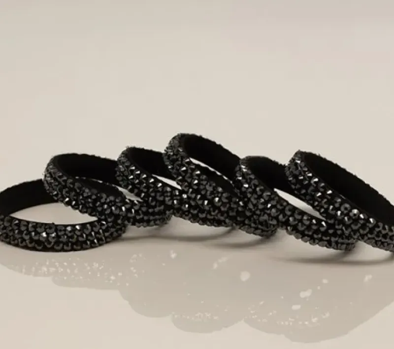 Dansebutikken Smykker Til Dans-Sorte rhinsten armbånd