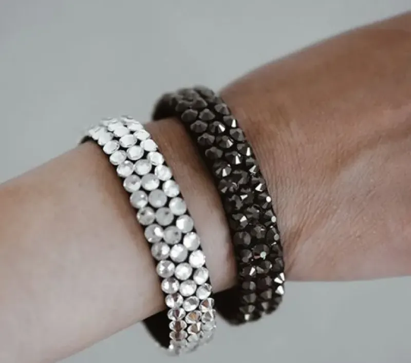 Dansebutikken Smykker Til Dans-Sorte rhinsten armbånd