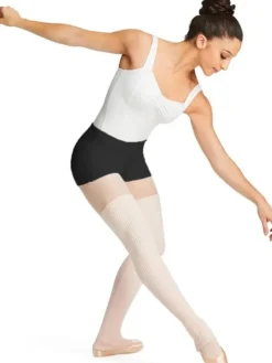 Dame Dansebutikken Ballet Strik Damer|Ballet Underdele Damer-sorte strik shorts til teen og damer Capezio