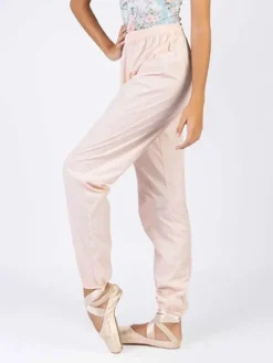 Dame Dansebutikken Underdele Damer|Ballet Underdele Damer-Svag rosa sved bukser til dans og ballet Mara Dancewear