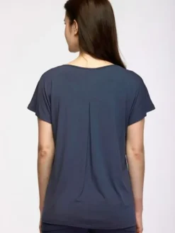 Dansebutikken Pilates Overdele|Yogabluser-Temps danse navy bambus yogabluse