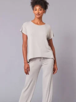 Dansebutikken Pilates Bukser/leggings|Yogabukser-Tempsdanse lys sandfarve behagelig bambus viskose buks