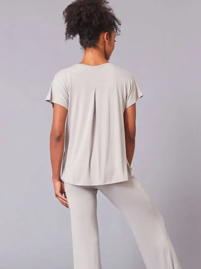 Dansebutikken Pilates Bukser/leggings|Yogabukser-Tempsdanse lys sandfarve behagelig bambus viskose buks