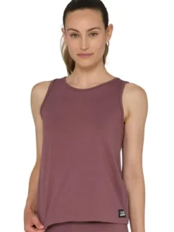 Dansebutikken Pilates Overdele|Yogabluser-Tempsdanse smuk dæmpet rødbrun tanktop til damer