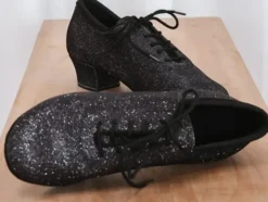 Dame Dansebutikken Salsasko Damer|Tangosko Damer-Træningsdansesko fra Diamant i multicolor glimmer til damer