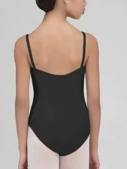 Børn Dansebutikken Balletdragter Børn-Wear Moi dragt med rynk til piger i sort
