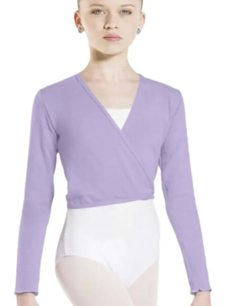 Børn Dansebutikken Overdele Piger|Ballet Toppe Børn-Wearmoi lilla slå om overdel børn ballet/gymnastik