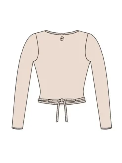 Dame Dansebutikken Overdele Damer|Ballet Strik Damer-Wearmoi rosa slå om overdel ballet og gymnastik