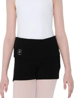 Børn Dansebutikken Underdele Piger|Ballet Underdele Børn-Wearmoi sorte strikshorts børn ballet/gymnastik