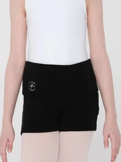 Børn Dansebutikken Underdele Piger|Ballet Underdele Børn-Wearmoi sorte strikshorts børn ballet/gymnastik