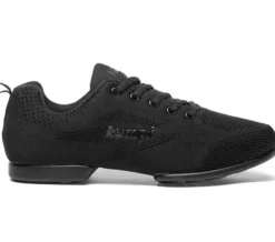 Dame Dansebutikken Sneakers Børn|Salsasko Herrer-ZUMA Rumpf sneaker sort åndbar knit