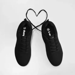 Dame Dansebutikken Sneakers Børn|Salsasko Herrer-ZUMA Rumpf sneaker sort åndbar knit